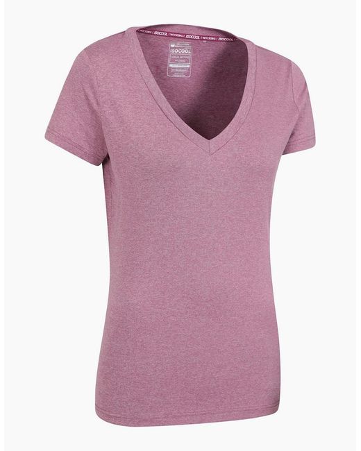 Mountain Warehouse Purple Ladies Vitality V Neck T-Shirt