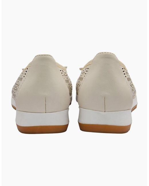 Lotus White Helen Pumps