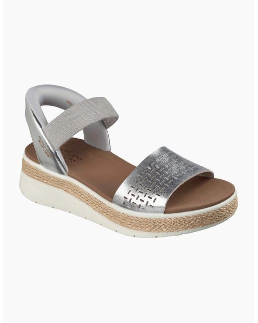 Skechers Metallic Bobs Run Ray Sandals