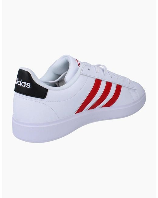 Adidas White Grand Court 2.0 Trainers Sneakers Fz6363 for men