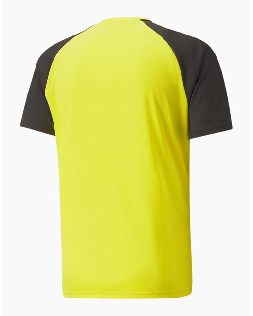 PUMA Yellow Teampacer Jersey T-Shirt for men