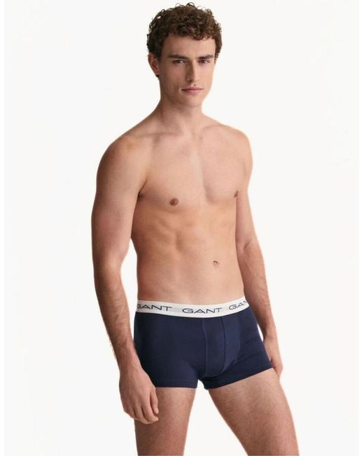 Gant Red 3-Pack Classic Logo Boxer Trunks for men