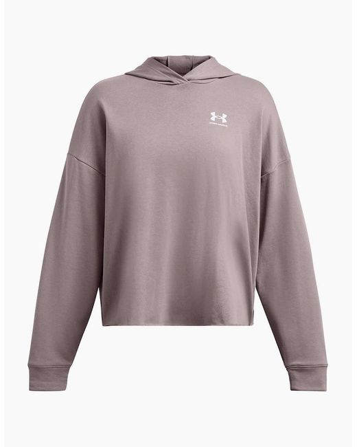Under Armour Purple Rival Terry Crew Sweatshirt