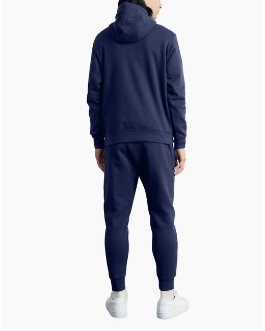 Nike Blue Full Tracksuits Bv2654 Club Tracksuit Pullover Hoodie Fleece Joggers for men