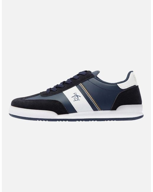 Original Penguin Blue Penguin Gaz Trainers for men