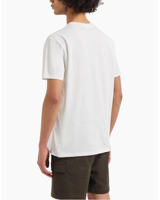 Armani White Exchange T Shirts Short Sleeve Top for men