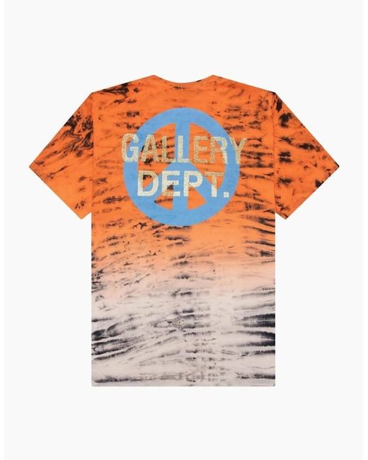 GALLERY DEPT. Orange Miami Beach Tee Tie Dye Top for men
