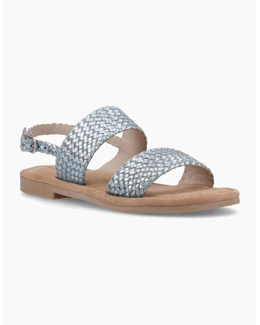 Hush Puppies Blue Helene Wide Fit Sandals