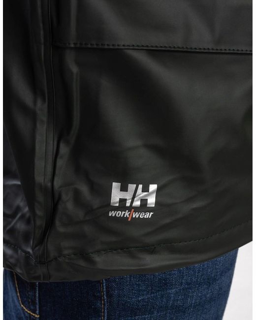 Helly Hansen Gray Workwear Voss Adults Rain Jacket