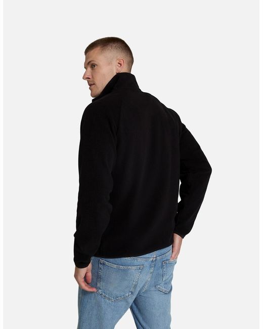 Mountain Warehouse Black Stockholm Full Zip Fleece Jacket for men