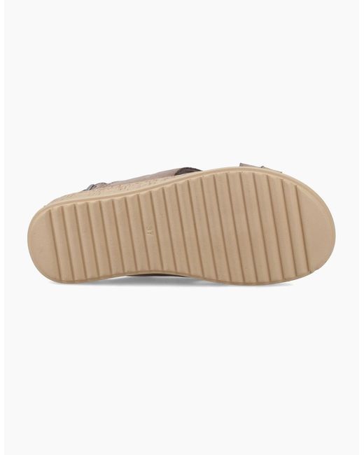 Hush Puppies Brown Elena Cross Strap Sandals