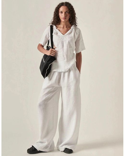 James Lakeland Natural Pure Linen Blouse