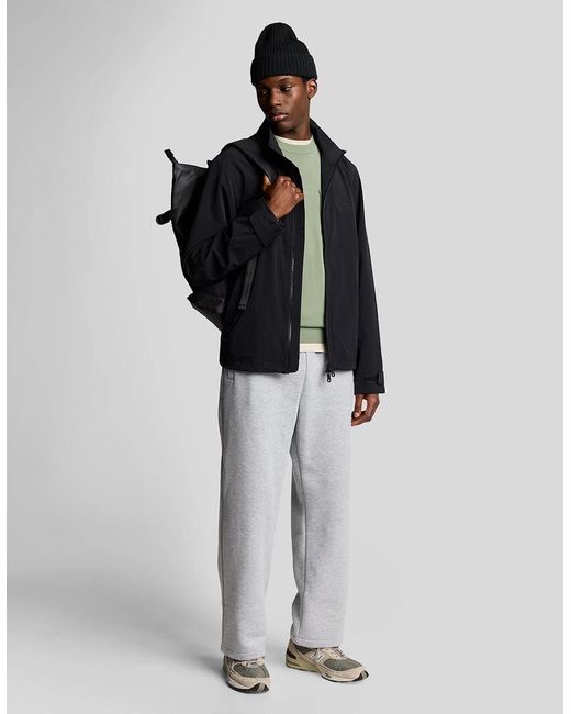 Lyle & Scott Black Keyline Windbreaker Jacket for men