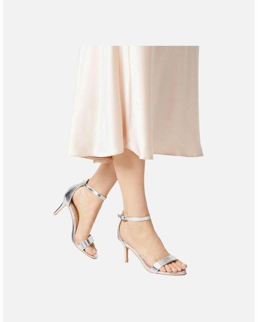 Dorothy Perkins White Ladies Tasha Barely There Stiletto Heel Sandals