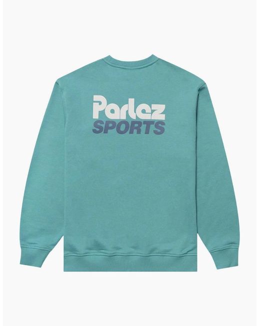 Parlez Blue Status Leaf Sweatshirt for men