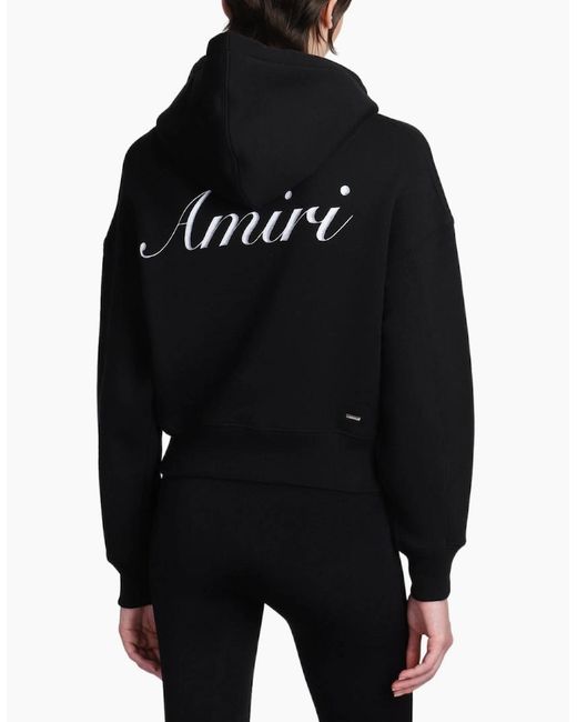 Amiri Black Ma Script Hoodie