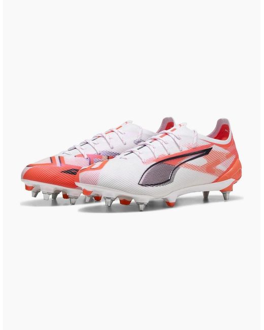 PUMA Pink Ultra 5 Soft Ground Football Rugby Boots for men