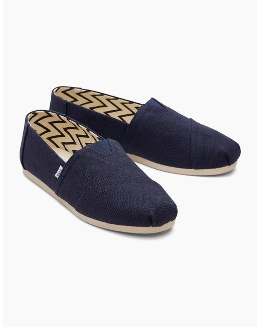 TOMS Blue Alpargata Slip On Shoes for men