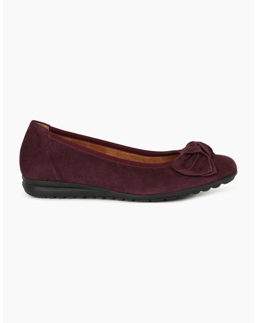 Gabor Red Sage Ballet Pumps