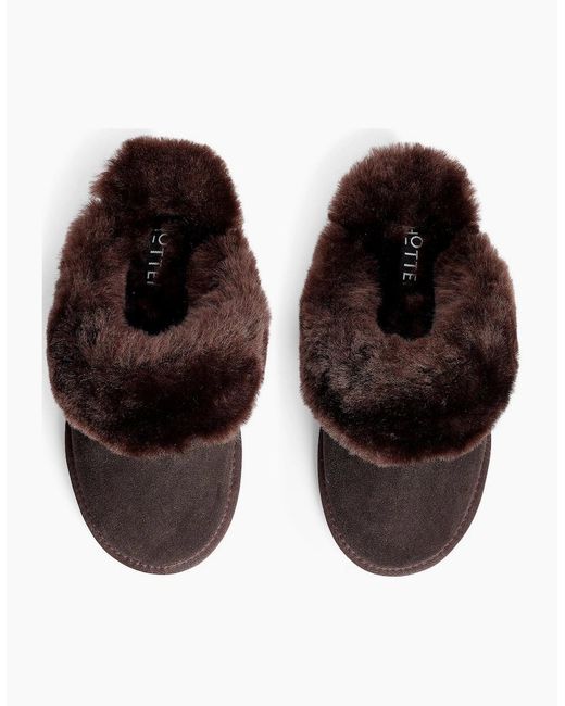 Hotter Brown Candy Sheepskin Slippers