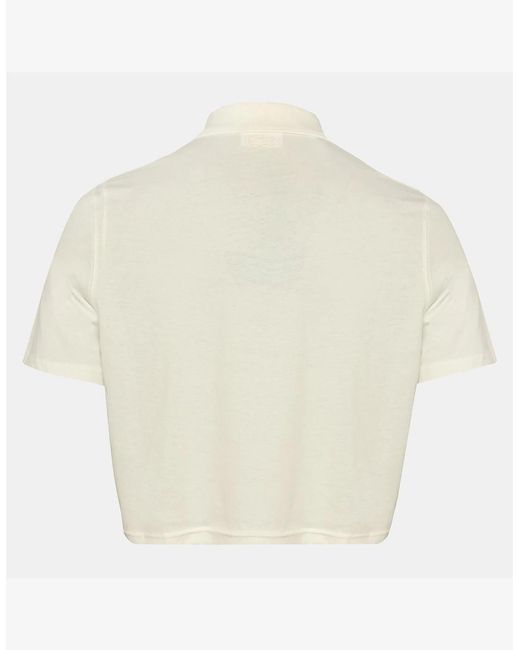 Lacoste Blue Lettering Collared Neck Polo Shirt