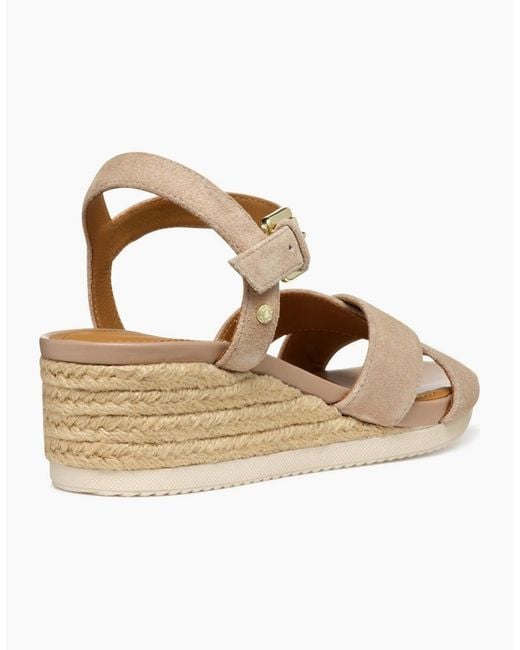 Geox Metallic D Ischia Corda Wedge Sandals