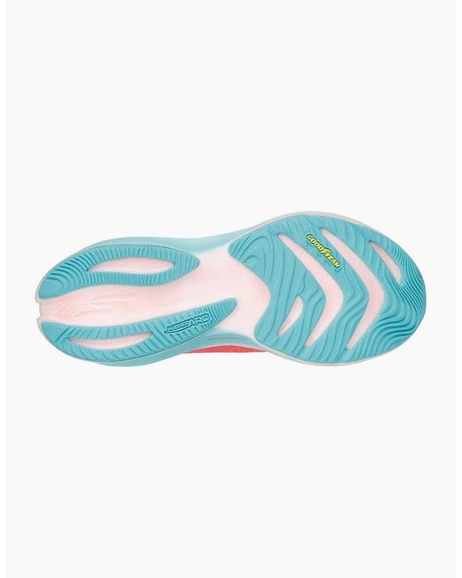 Skechers Pink Performance Go Run Ride 12 Textile Coral Trainers