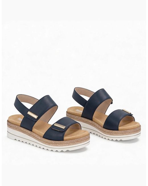 Remonte Blue D0Q59 Ankle Strap Sandals