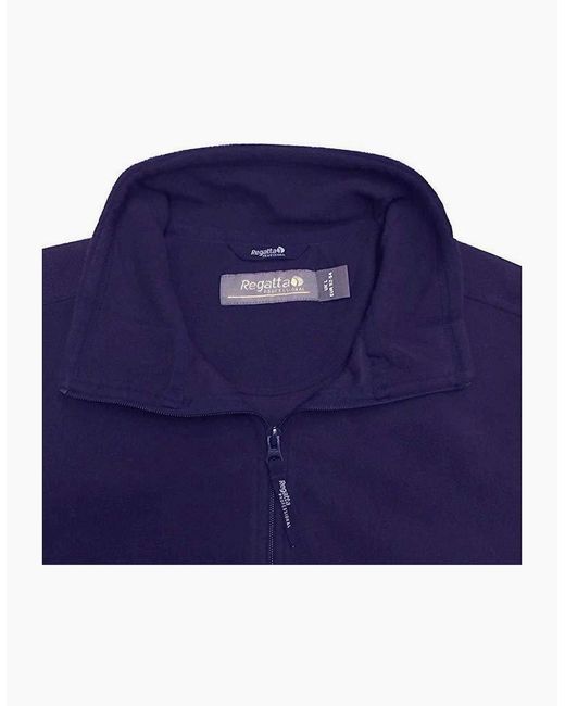 Regatta Blue Plain Micro Fleece Full Zip Jacket (Layer Lite) for men
