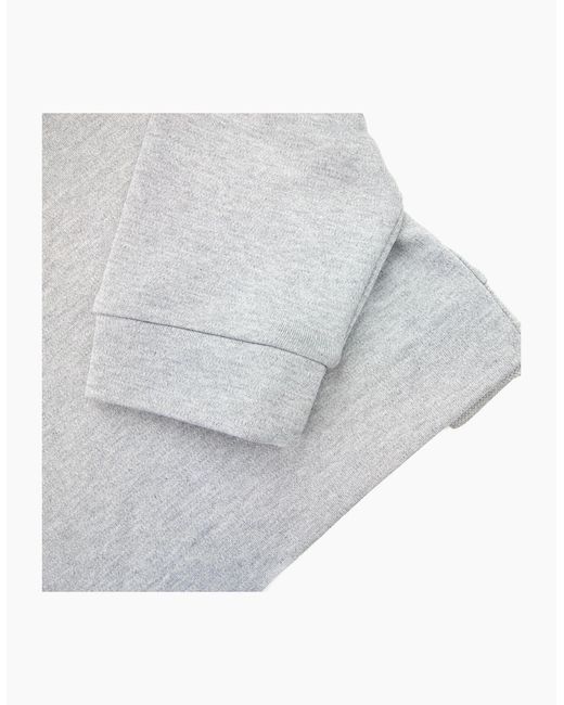 Boss White Salbo Curved Logo Sweatshirt 059 for men