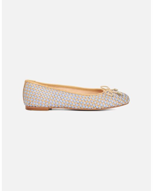 Dune White Heights Ballet Pumps