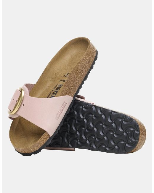 Birkenstock Madrid Pink Big Buckle Nubuck Leather Sandals