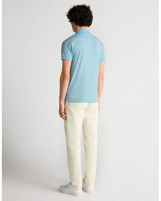 Remus Uomo Blue Short Sleeve Polo Shirt Pale for men