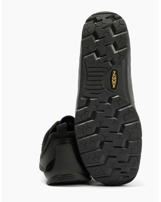 Keen Black Jasper Suede Hairy Trainers for men