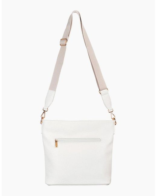 David Jones White Nice Iii Messenger Bag