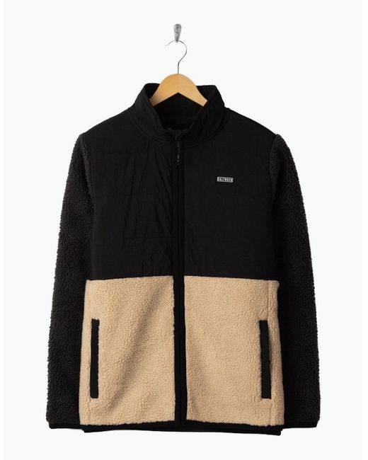 Saltrock Black Rafe Full Zip Fleece for men