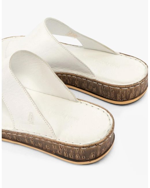 Hush Puppies White Elissa Toepost Sandals