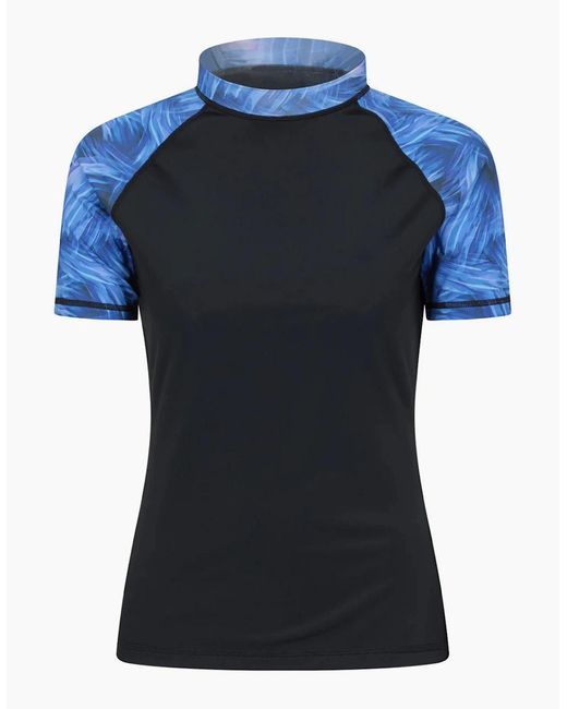 Mountain Warehouse Black Ladies Patterned Rash Guard