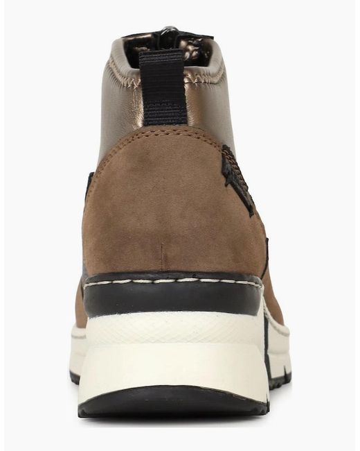 Rieker Brown Greece Ankle Boots