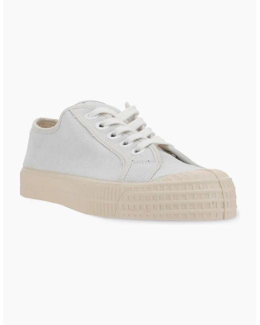 Novesta White Star Master Washed Canvas Trainers