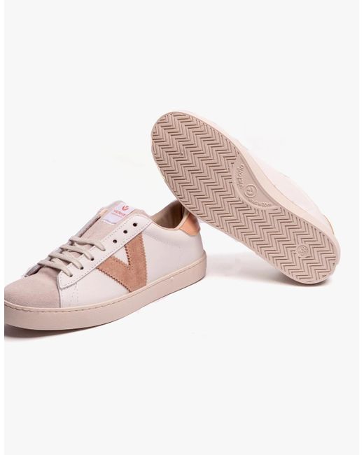 Victoria Pink Berlin Leather & Split Trainers
