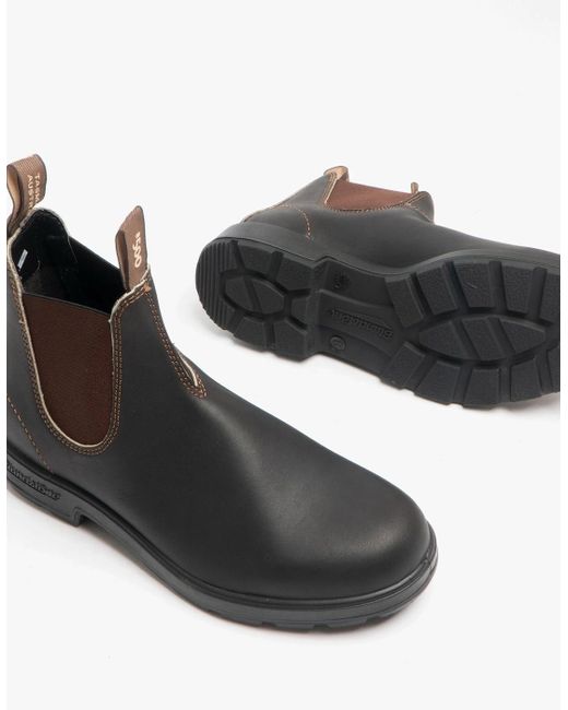 Blundstone Black 500 Leather Classic Chelsea Boots Stout
