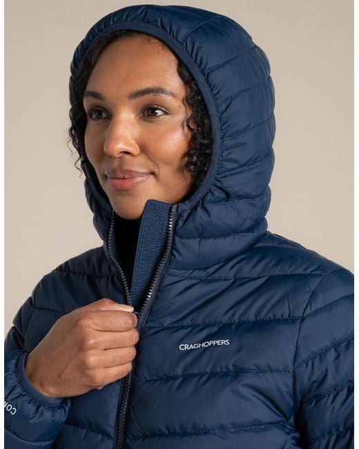 Craghoppers Blue Ladies Compresslite Ix Insulated Hooded Jacket