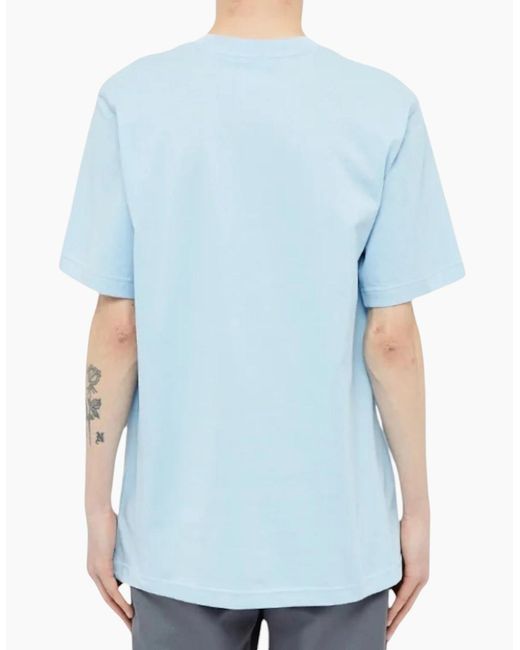 Adidas Blue Originals T Shirts Trefoil Logo California Retro Design Summer Tee for men