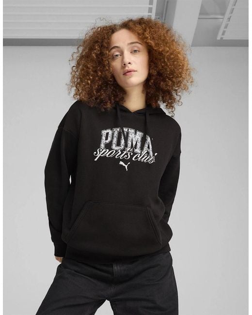 PUMA Black Overhead Hoodie