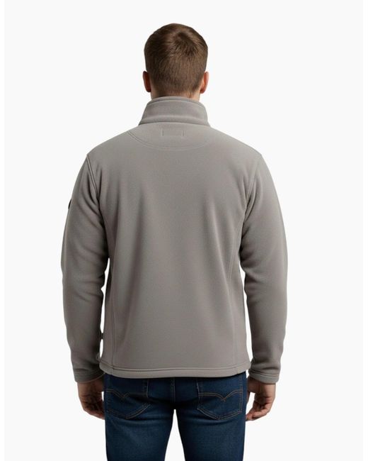 Burton Black Sweatshirt Full Zipper Jacket Long Sleeve High Neck Plain Jumper Top for men