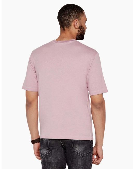 DSquared² Pink Best Fade Loose Fit Cartoon Logo T-Shirt Dusty Antic Rose for men
