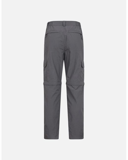 Mountain Warehouse Gray Explore Zip-Off Trousers for men