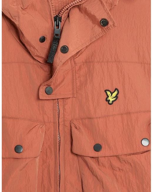 Lyle & Scott Orange Water Resistant Guard Parka for men