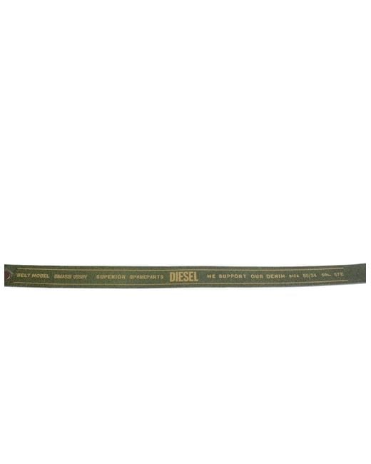 DIESEL Gray Bimassi 57E Belts Genuine Cow Leather Casual Waist Belt Italy